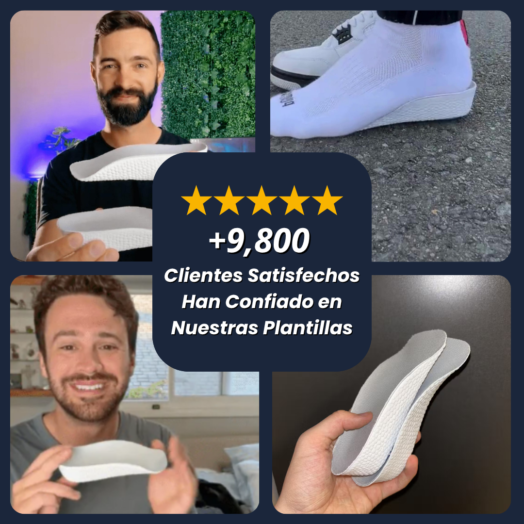 LiftSole™ Plantillas de Altura y Comodidad