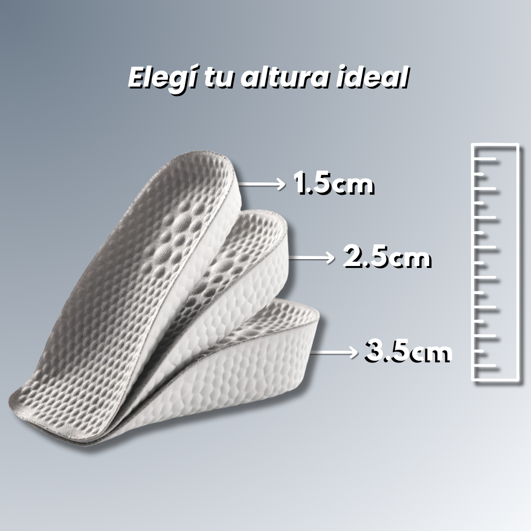 LiftSole™ Plantillas de Altura y Comodidad